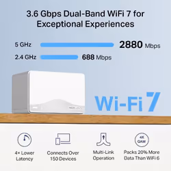 Mercusys BE9300 Whole Home Mesh Wi-Fi 7 System - Additional view 4