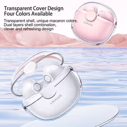 USAMS Bluetooth Headphone 5.1 Wireless TWS Earphone Touch Control Earbuds Waterproof Sport Headsets Noise Reduction Wi - pink, Bluetooth Headphone 5.1