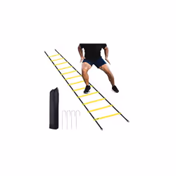 Ohuhu Agility Ladder Speed Training Equipment 12 Rung Exercise Ladders with Ground Stakes for Soccer Football Boxing Footwork ...