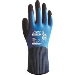 Wonder Grip WG-318 Workshop gloves Blue Latex, Nylon 2 pc(s)