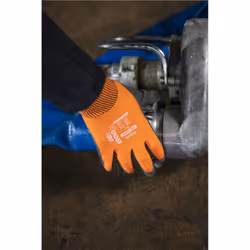 Wonder Grip WG-318O Workshop gloves Orange Latex, Nylon 1 pc(s)