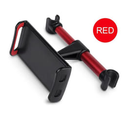 Car Rear Pillow Phone Holder Tablet Car Stand Seat Rear Headrest Mounting Bracket for iPhone X8 iPad Mini Tablet 4-11 Inch - red