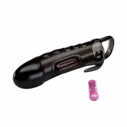 PRETTY LOVE SLOANE PENIS SLEEVE RABBIT BLACK