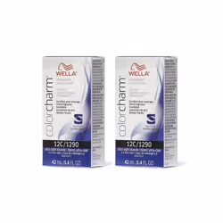 Wella Color Charm Permanent Liquid Color | Wella Permanent Hair Dye - 2Pk 12C Ultra Light Blonde
