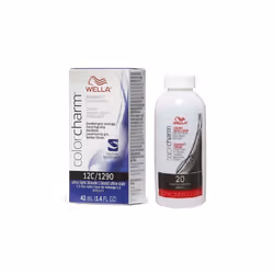 3.6oz) Wella Color Charm Permanent Liquid Color | Wella Permanent Hair Dye - 12C+ Developer (Vol. 20