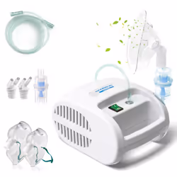CN100 Nebuliser Machine, Electric Steam Inhaler, Compact Compressor Vaporiser Device for Adults and Kids, Home and Travel Use