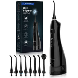 Water Flossers for Teeth Cordless Oral Irrigator Dental Water Jet HOC760 Electric Tooth Flosser with 8 Jet Tips 300ML Tank USB Rechargeable for Tavel