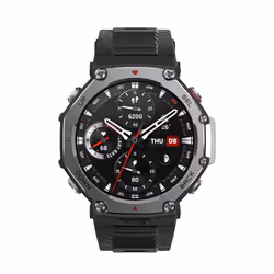 Amazfit T-Rex 3 3.81 cm (1.5") AMOLED Digital 480 x 480 pixels Touchscreen Black Wi-Fi GPS (satellite) - Additional view 2