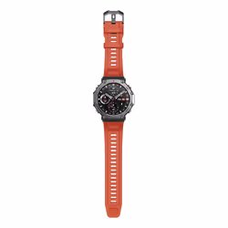 Amazfit T-Rex 3 Lava 3.81 cm (1.5") AMOLED Digital 480 x 480 pixels Touchscreen Black, Stainless steel GPS (satellite) - Additional view 6