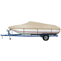 icOVER Trailerable Boat cover- 14-16 Heavy Duty Waterproof Boat cover  Fits V-Hull FishSki Pro-Style Fishing Boat Runabout Bass Boat  up to 14ft-16ft