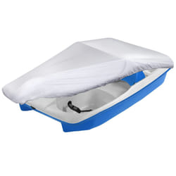 iCOVER Pedal Boat Cover  Fits 3 or 5 Person Paddle Boat Water Proof Heavy Duty Boat Cover  Grey