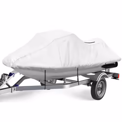iCOVER Personal Watercraft Cover- Waterproof Heavy Duty Trailerable Jet Ski Cover for Seadoo Kawasaki Yamaha Wave Runner Fit ...