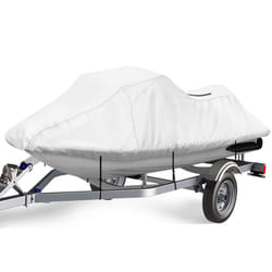 iCOVER Personal Watercraft Cover- Waterproof Heavy Duty Trailerable Jet Ski Cover for Seadoo Kawasaki Yamaha Wave Runner  Fits PWC Models Up to 125in