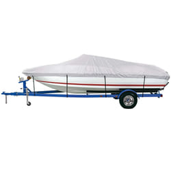 icOVER Trailerable Boat cover- 14-16 Heavy Duty Waterproof Boat cover  Fits V-Hull FishSki Pro-Style Fishing Boat Runabout Bass Boat  up to 14ft-16ft