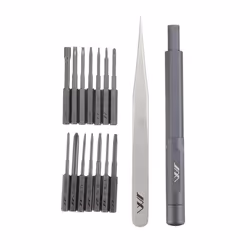 xiaomi JIMI GNT-18 18 In 1 Screwdriver Set Replaceable Precision Magnetic S2 Extended Bits With Tweezer Electronics Repair Tool