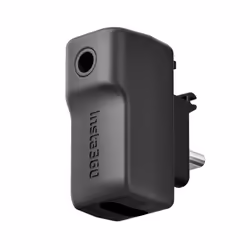 Insta360 X3 Mic Adapter, Camera microphone adapter, Black