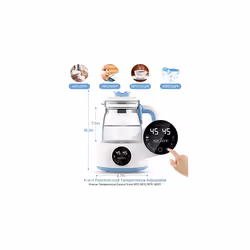Baby Formula Kettle Warm Water Dispenser for Making Formula Bottle Within 20s, Traditional Baby Bottle Warmer Replacement, Accurate Temperature
