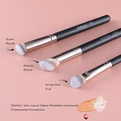 ENERGY Foundation Brushes Professional Brightening Concealer Brush Slant Angled Nose Contour Brush for Eyebrows Eyeshadow Concealer Highlighter Blendi