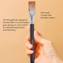 ENERGY Square Foundation Brush Professional Flat Facial Mask Brush for Blending Liquid Cream Foundation Emulsion Cosmetics Vegan Face Makeup Brush