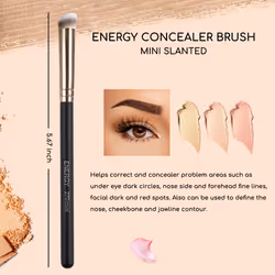 ENERGY Foundation Brushes Set Professional Under Eye Concealer Brushes Perfect For Liquid Cream Setting Powder Cosmetics Buffing Blending Vegan Synthe