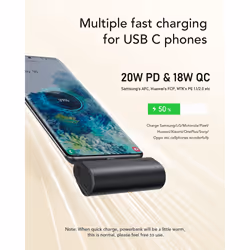 VEGER PlugOn-L VG-W0556 PowerBank 5000mah PD20W Type-C connector built-in