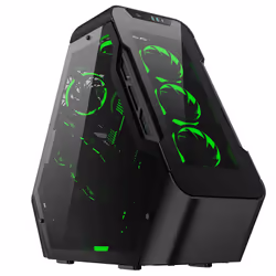 Jonsbo TR03-G BLACK, Cube, PC, Black, ATX, ITX, micro ATX, Steel, 17.5 cm