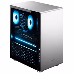 Jonsbo U4, PC, Silver, ATX, ITX, micro ATX, Aluminium, Steel, Tempered glass, Gaming, 17 cm