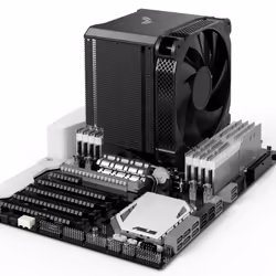 Jonsbo HX6250 Processor Heatsink/Radiatior 14 cm Black 1 pc(s) - Additional view 4