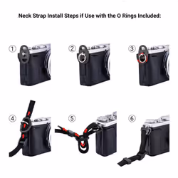 JJC Soft Camera Neck Shoulder Strap for Canon M50 M5 M6 Mark II SX70 SX60 G1X G5X G7X G9X Panasonic GH6 G85 G95 G100 GX85 GX95 G7 G9 GX9 GX8