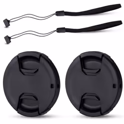 JJC 2-Pack 58mm Front Lens Cap Cover for Canon EOS Rebel T7 T6 T5 T100 4000D T8i T7i T6s T6i T5i T4i T3i T2i T1i SL3 SL2 SL1  ...