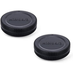 JJC Body Cap + Rear Lens Cap Set for Micro Four Thirds System i.e Olympus, Panasonic M4/3 Mirrorless Cameras and Lens (2 Sets)