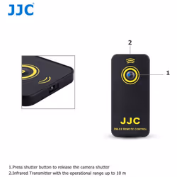 JJC Wireless Infrared IR Remote Control for Nikon D7500 D7200 D7100, D7000 D5500 D3400, D3300, D3200 D750 D610 etc. Camera Replacement of Nikon ML-L3