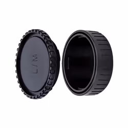 JJC Body Cap + Rear Lens Cap Set for Leica M Mount Cameras & Leica M Mount Lens System (1 Set)