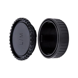 JJC Body Cap + Rear Lens Cap Set for Leica M Mount Cameras & Leica M Mount Lens System (1 Set)