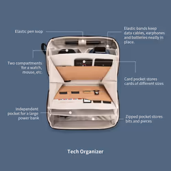 PGYTECH Tech Organizer Polyester Grey Unisex Handbag