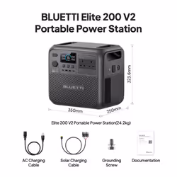 BLUETTI Elite 200 V2 Portable Power Station 2073.6Wh for Off-grid, RV - Additional view 7