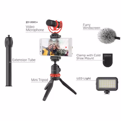 BOYA BY-VG350 tripod Smartphone/Action camera 3 leg(s) Black, Red