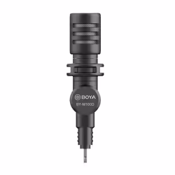BOYA BY-M100D, Smartphone microphone, -36 dB, 50 - 18000 Hz, 78 dB, Omnidirectional, Wired