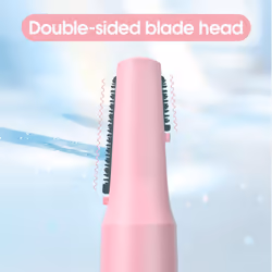 AG-1458 Electric Trimmer for Eyebrows, Ears and Nose, 2 in 1 Trimmer for Women and Men, Painless Free Cut Face Hair