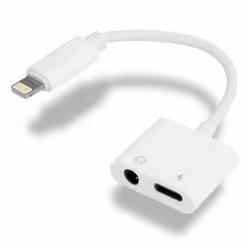 FX Earphone and Iphone Splitter Adapter White