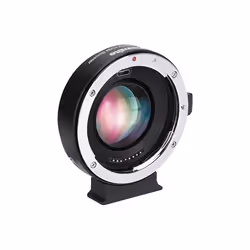 Commlite CM-EF-EOSM BOOSTER, Canon EF, 6.75 cm, Black, Silver, Aluminium, 144 g, 26 mm