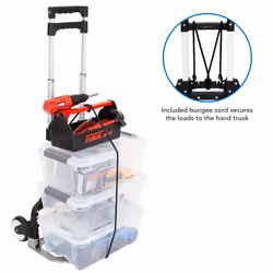 Mount-It! Folding Hand Truck and Personal Dolly  Aluminum Luggage Cart