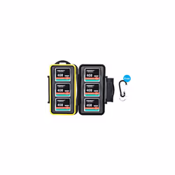 Memory Card Case Water-resistance Carrying Holder Storage 6 PCS CF Compact Flash Cards Protector Box with Carabiner