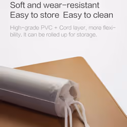 XIAOMI MIIIW Oversized Leather Cork Mouse Pad Double-sided Waterproof Soft Durable 900*400mm Desk Mat - tan
