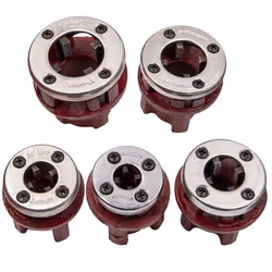 Ratchet Pipe Threader Die Bar Head Handle Tool Set 1/4'' 3/4'' 6 Dies