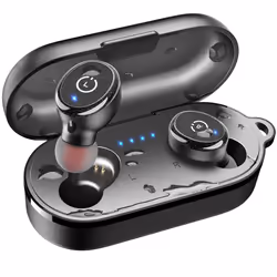 TOZO T10 Bluetooth 5.3 Wireless Earbuds with Wireless Charging Case IPX8 Waterproof Stereo Headphones in Ear Built in Mic Hea ...