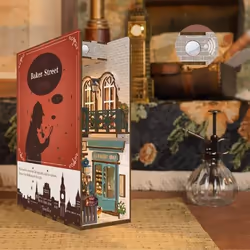 Tonecheer 3D Wooden Puzzle DIY Book Nook Kit (Baker Street)