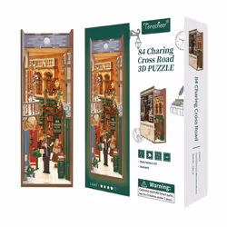 Tonecheer 3D Wooden Puzzle DIY Book Nook Kit (84 Charing Cross Road), 178 pc(s), Other, 14 yr(s)
