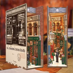 Tonecheer 3D Wooden Puzzle DIY Book Nook Kit (84 Charing Cross Road)