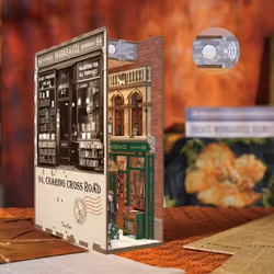 Tonecheer 3D Wooden Puzzle DIY Book Nook Kit (84 Charing Cross Road)